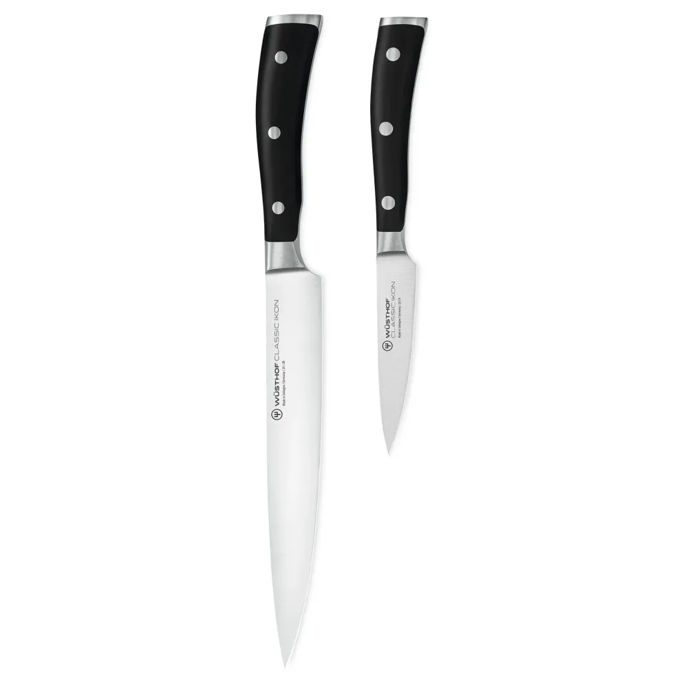 Wüsthof - Classic Ikon 2-teiliges Messerset - Fleischmesser + Officemesser