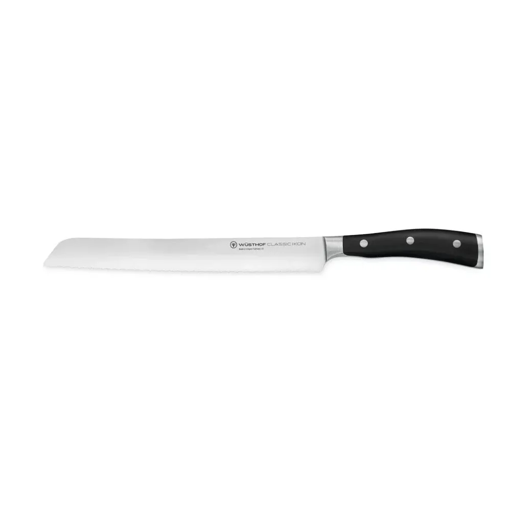 Wüsthof - Classic Ikon 8-teiliges Messerset mit braunem Messerblock