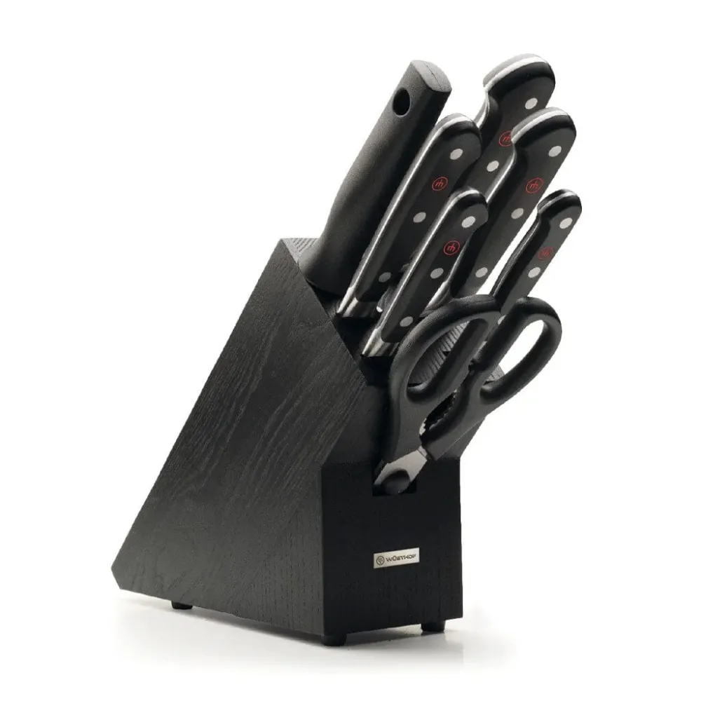 Wüsthof - Classic Messerset 7-teilig mit schwarzem Block