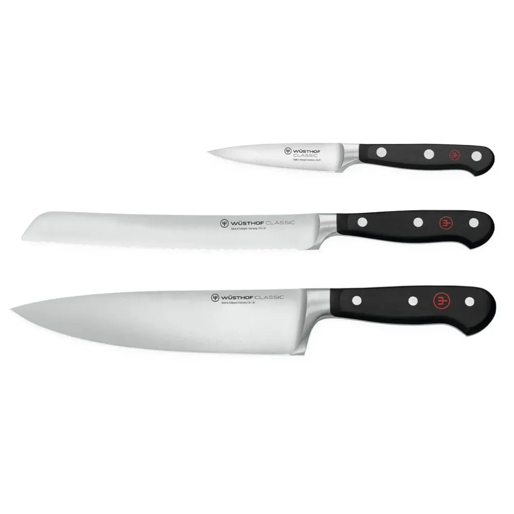 Wüsthof - Classic Messerset mit Brotmesser 3-teilig