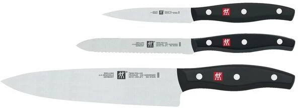 Zwilling Messerset - Twin Pollux - Edelstahl - 3-teilig - Silber