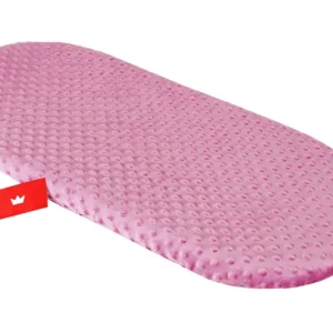 BABYLUX Spannbettlaken für Kinderwagen Spannbetttuch Bettlaken 7. Minky - Altrosa
