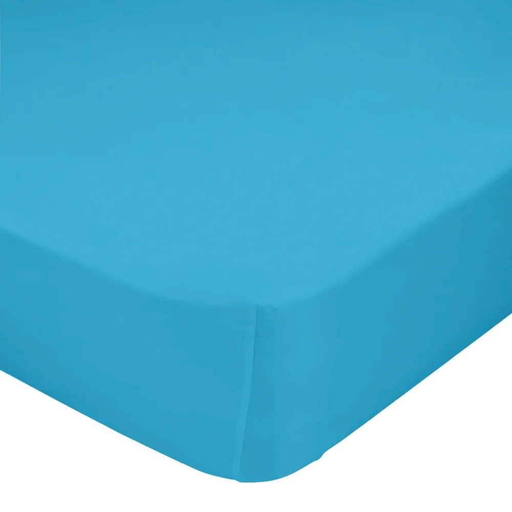 Bettlaken HappyFriday BASIC KIDS türkis 60 x 120 x 14 cm