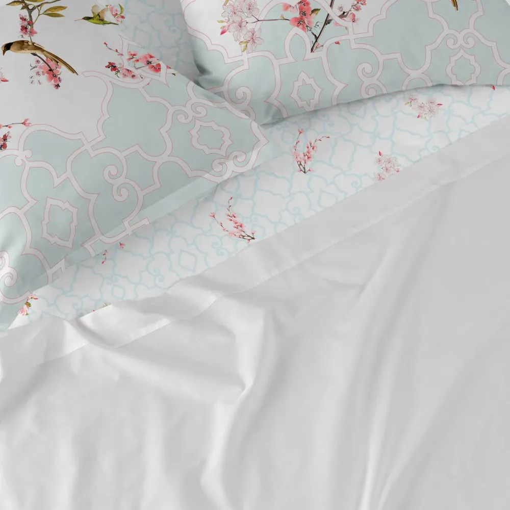Bettlaken HappyFriday Sakura Bunt 140 x 200 x 32 cm
