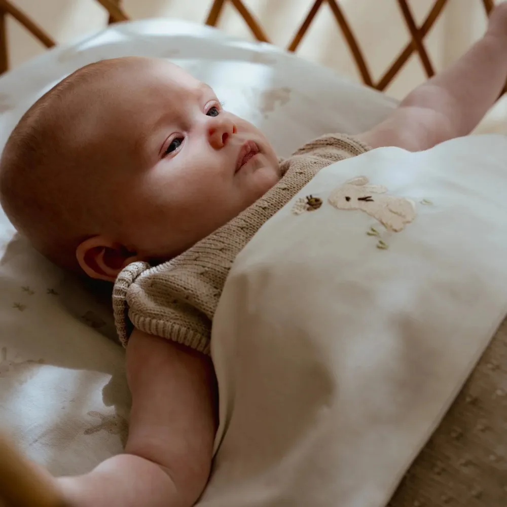 Bettlaken - Weiß - Newborn Naturals - Baby Bunny