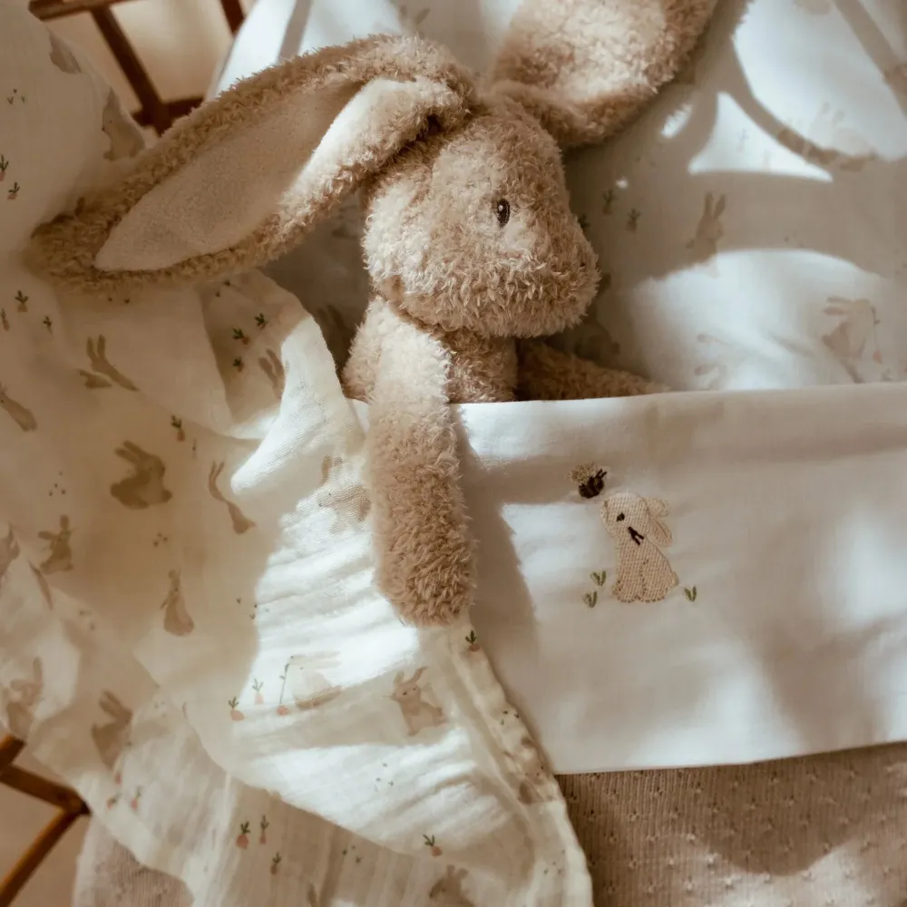 Bettlaken - Weiß - Newborn Naturals - Baby Bunny