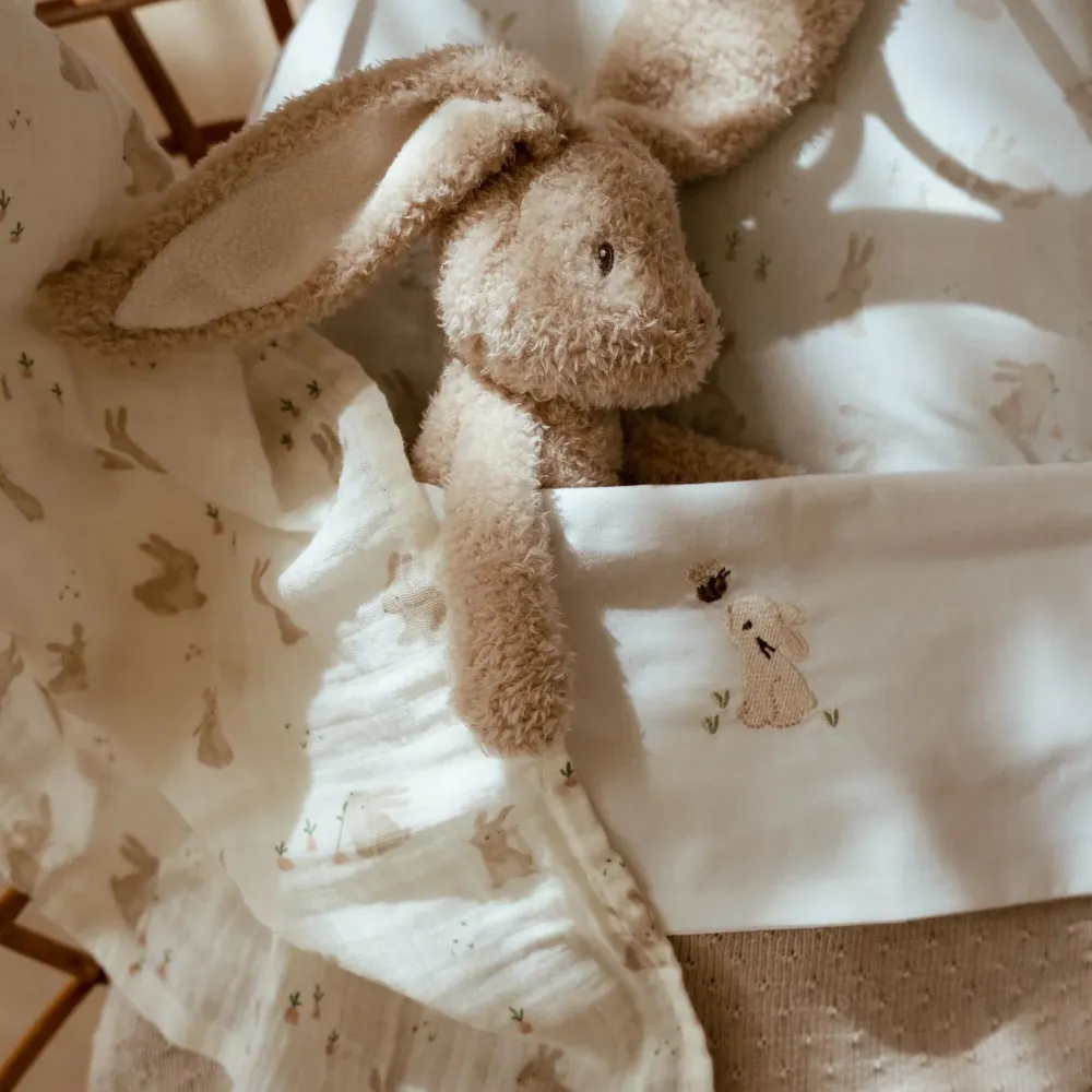 Bettlaken - Weiß - Newborn Naturals - Baby Bunny