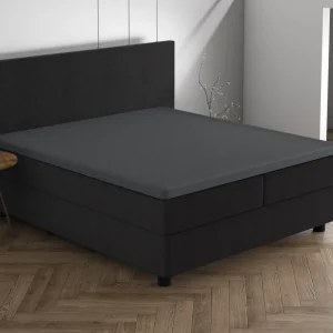 Doppelt Jersey 220 gr. Topper Spannbettlaken Anthrazit 160/180 x 200/220 cm