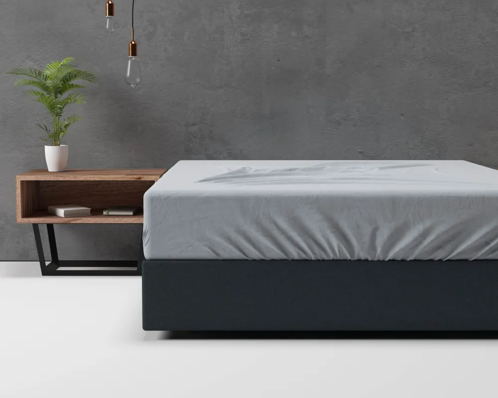 Flanel Basic Spannbettlaken Grau 180 x 200 cm