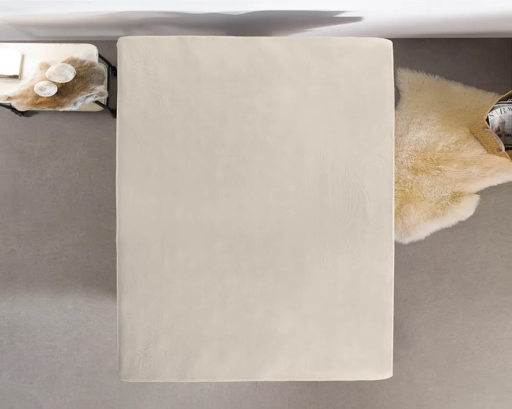 Jersey Topper Spannbettlaken Creme 70/80/90 x 200/220 cm