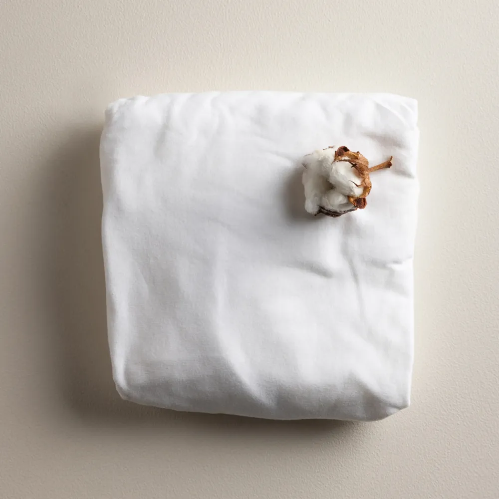 Jersey-Bettlaken, Junior & Grow 90 x 160 cm - Sebra Sleep - White