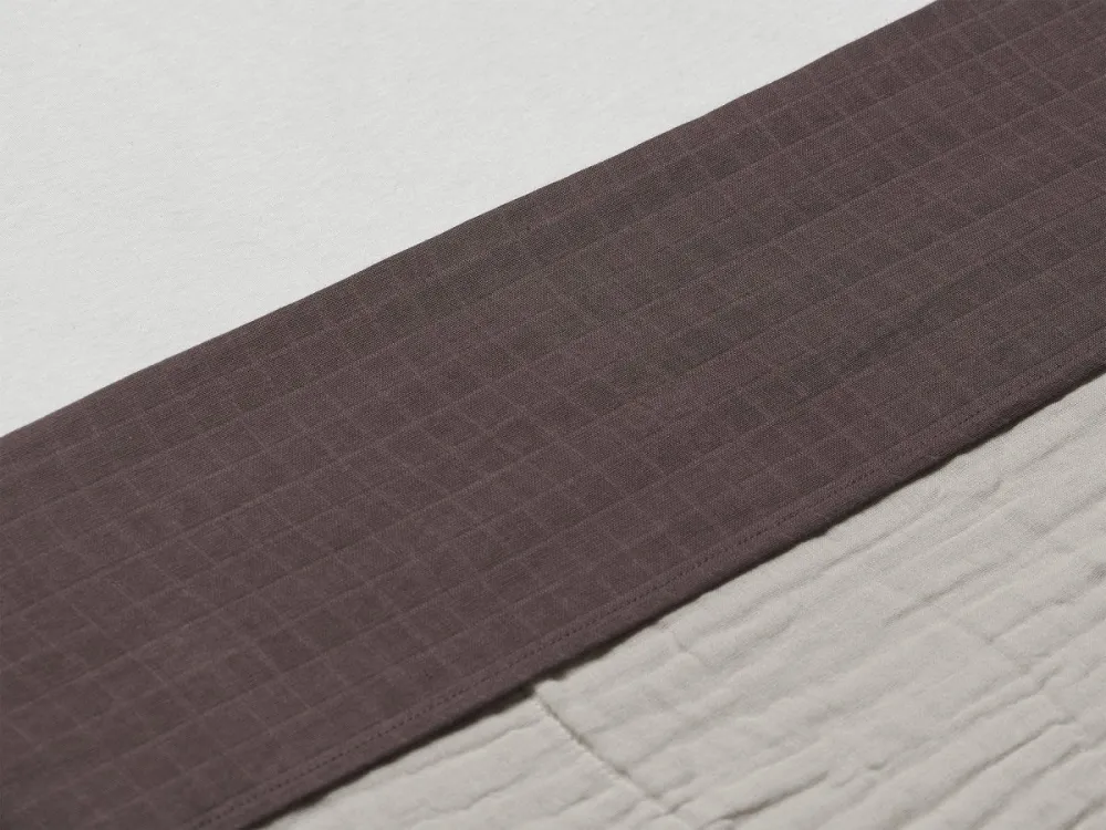 Jollein Bettlaken Geknitterte Baumwolle Kastanie 120x150cm