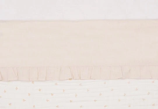 Jollein Bettlaken Ruffle Natural 120X150cm