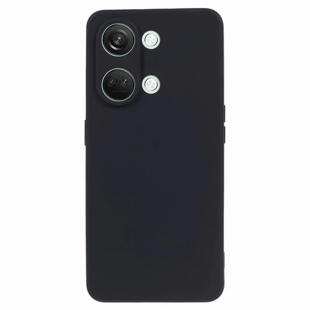 Abgeschrägte, gummierte Anti-Sturz-Hülle für OnePlus Ace 2V / Nord 3 - Schwarz
