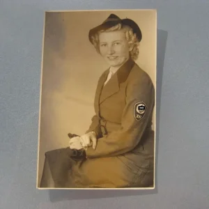 Foto weiblicher Reichsarbeitsdienst (RADwJ)1943 Frau Uniform Westfalen Nord / Münster