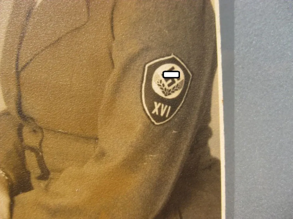 Foto weiblicher Reichsarbeitsdienst (RADwJ)1943 Frau Uniform Westfalen Nord / Münster