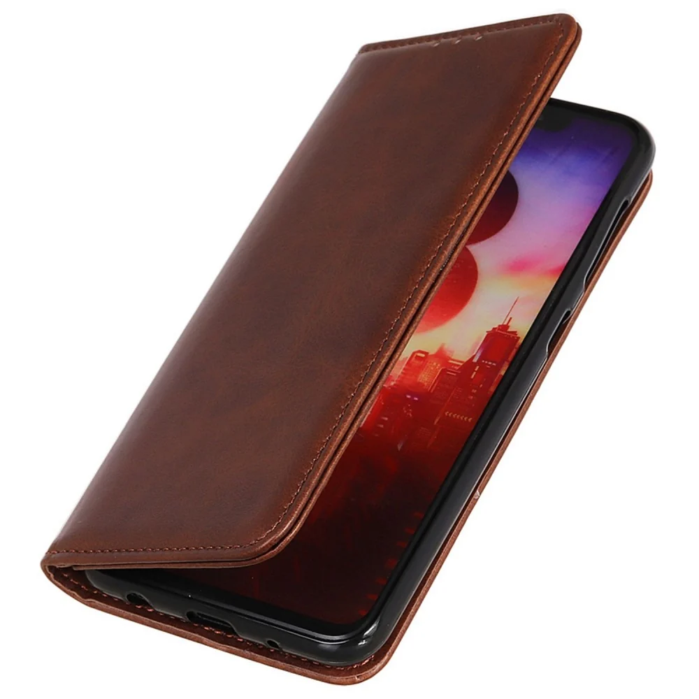 Geldbeutel ähnlichen Stil, Lederhülle für OnePlus Nord CE4 Lite / Oppo K12x - Kaffee