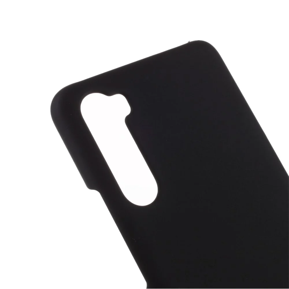Gummierte Hard PC Back Handytasche für OnePlus Nord - Schwarz