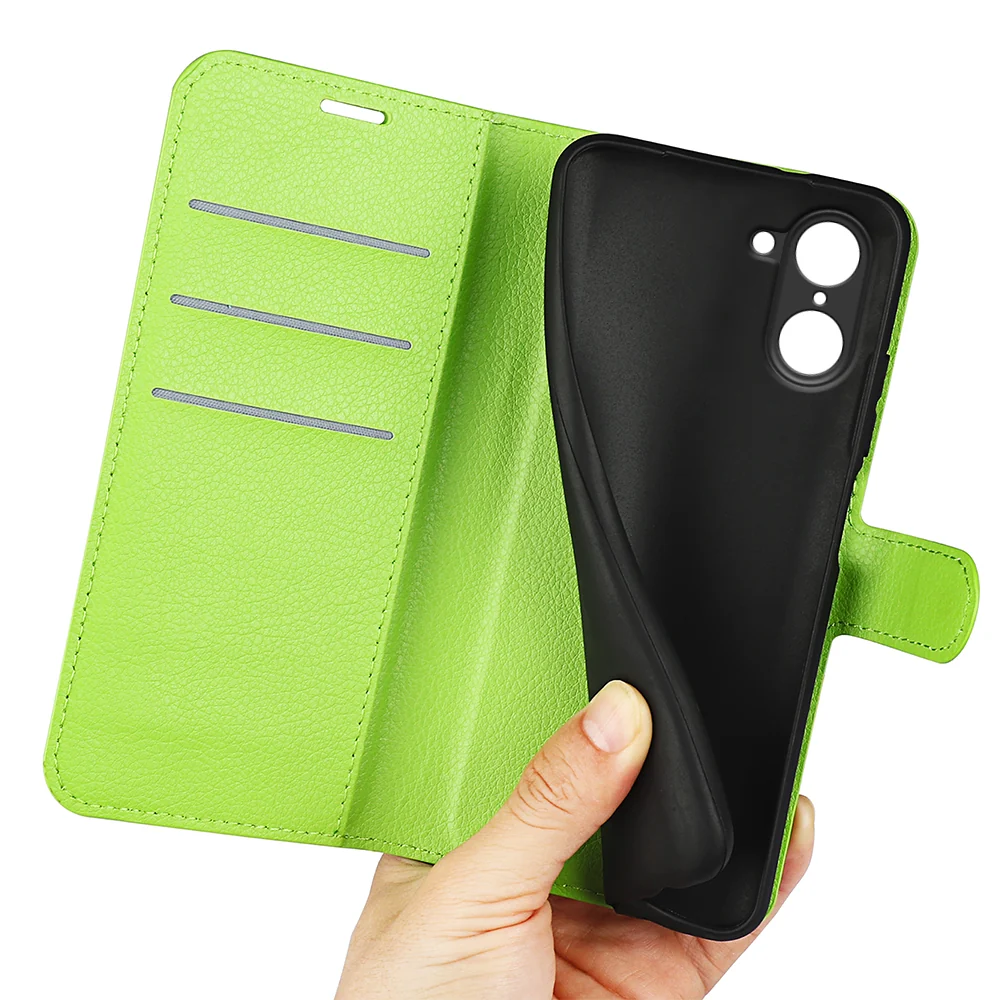 Klassische OnePlus Nord CE5 Flip Hülle - Grün