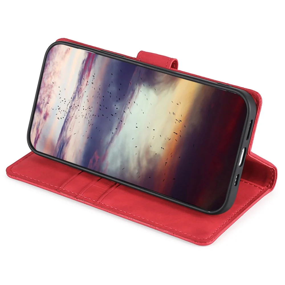 Krokodil Textur Lederhülle für OnePlus Nord CE4 Lite / Oppo K12x - Rot