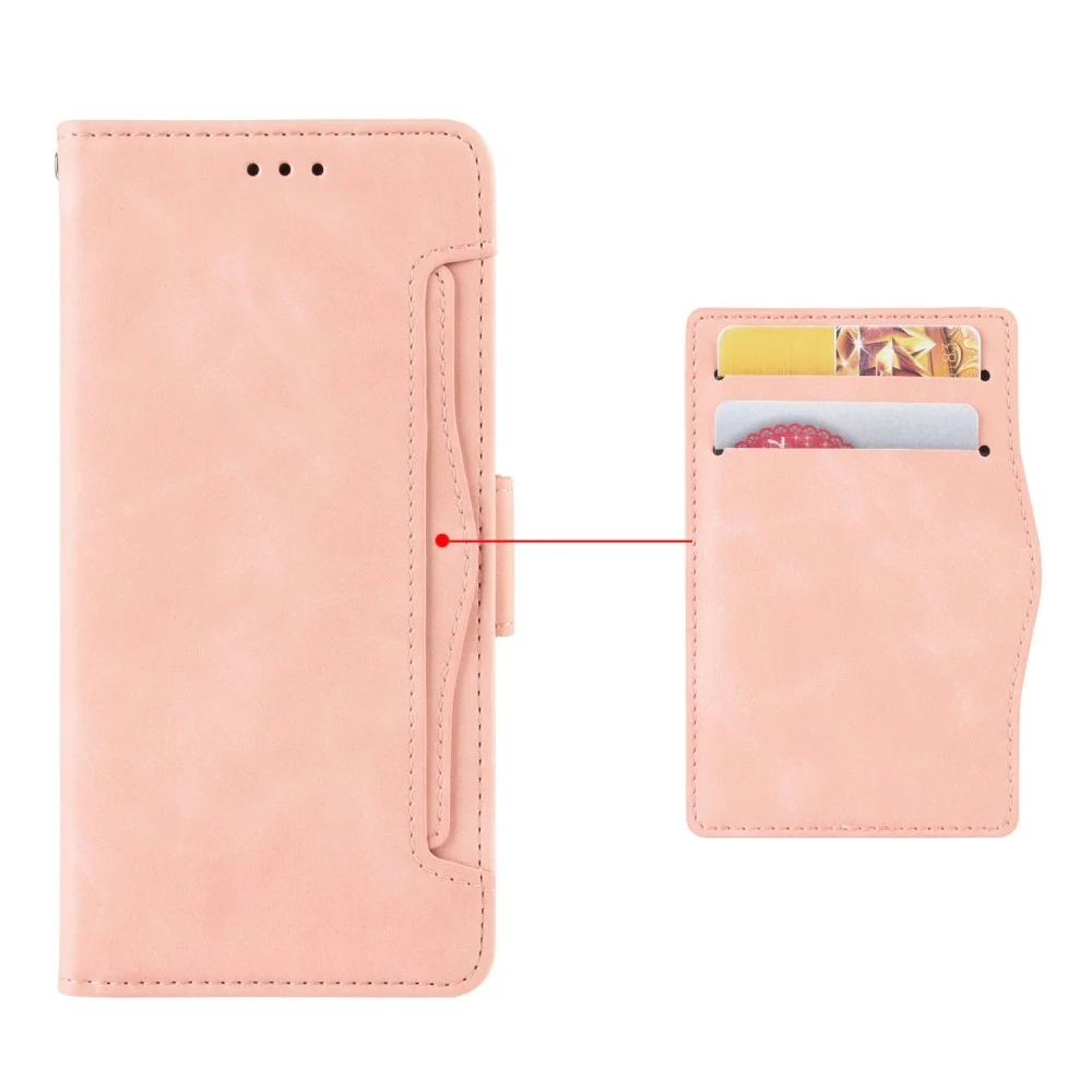 Moderne Leder Geldhülle für OnePlus Nord CE 3 Lite / OnePlus Nord N30 - Rosa