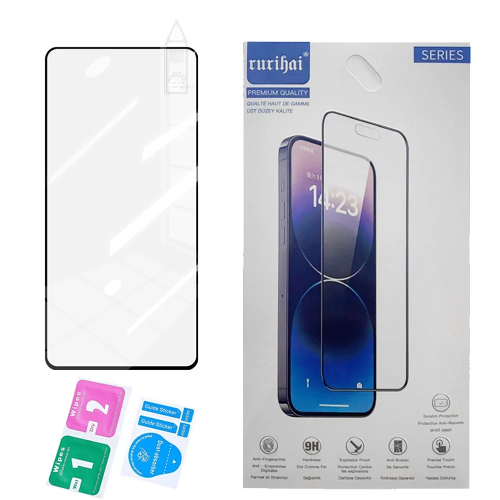 RURIHAI OnePlus Nord CE4 Lite 5G / Oppo K12x 5G (China) Displayschutzfolie Vollabdeckung Vollklebe