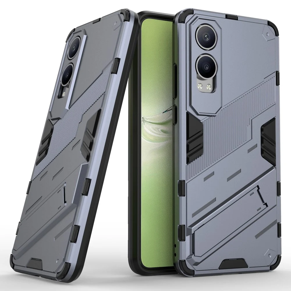 Stoßfestes Hybrid-Cover mit modernem Touch für OnePlus Nord CE4 / Oppo K12x - Dunkelblau
