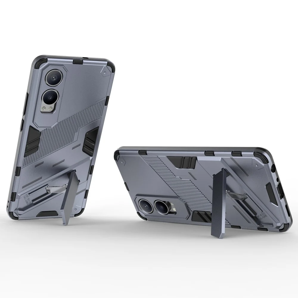 Stoßfestes Hybrid-Cover mit modernem Touch für OnePlus Nord CE4 / Oppo K12x - Dunkelblau