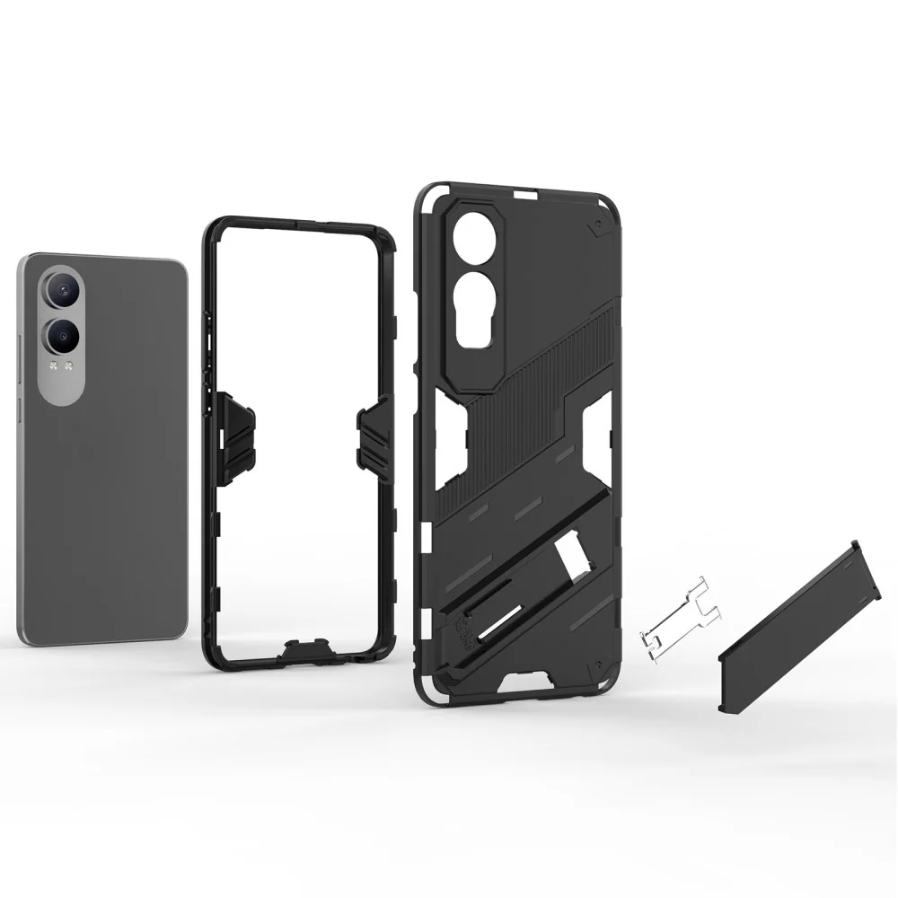 Stoßfestes Hybrid-Cover mit modernem Touch für OnePlus Nord CE4 / Oppo K12x - Dunkelblau