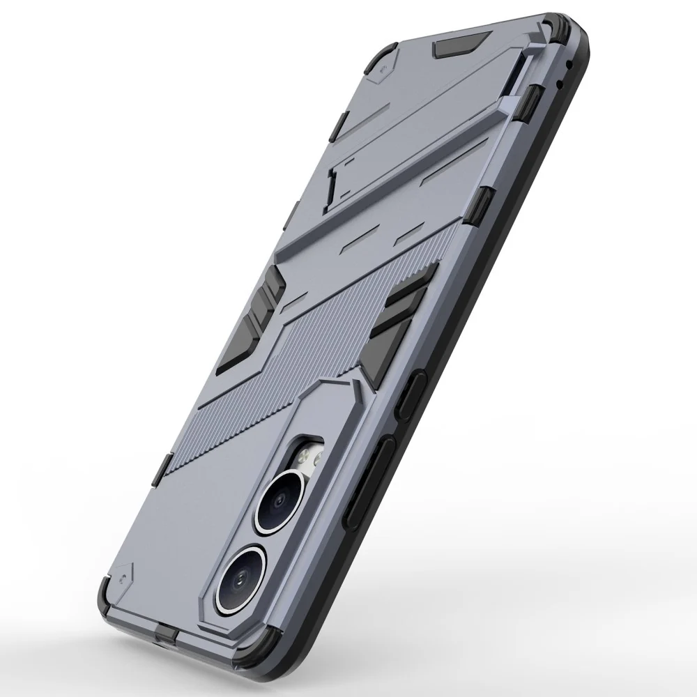 Stoßfestes Hybrid-Cover mit modernem Touch für OnePlus Nord CE4 / Oppo K12x - Dunkelblau