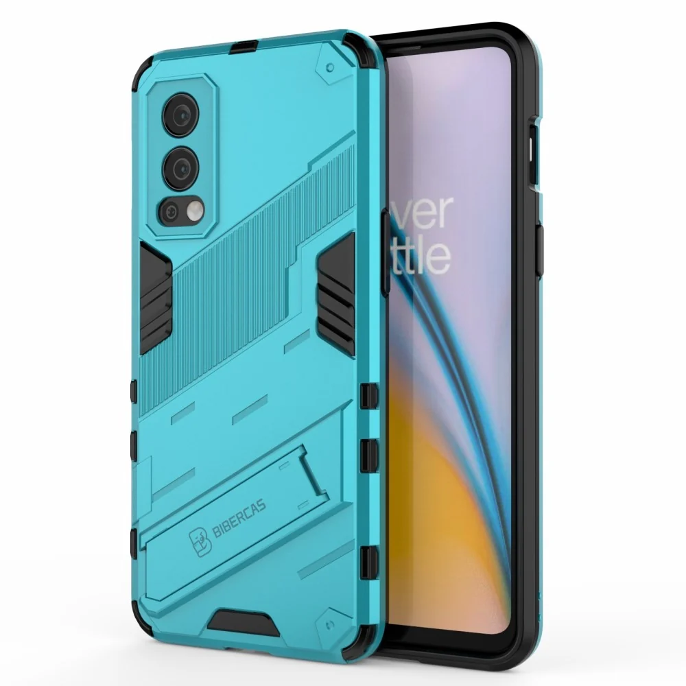 Stoßsichere Hybridhülle für OnePlus Nord 2 5G - Blau
