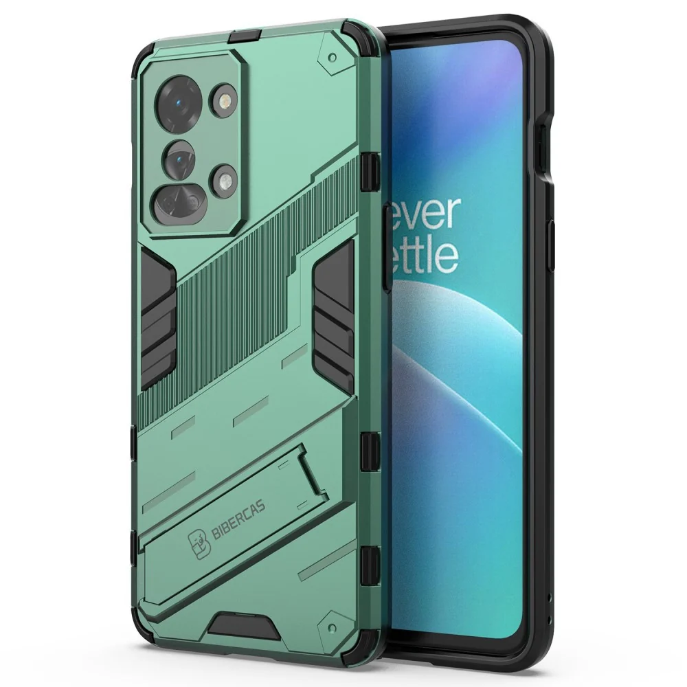 Stoßsichere Hybridhülle für OnePlus Nord 2T - Grün
