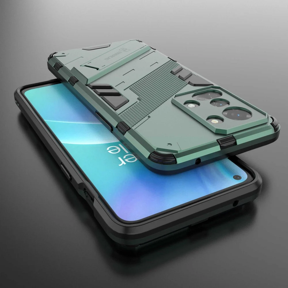 Stoßsichere Hybridhülle für OnePlus Nord 2T - Grün