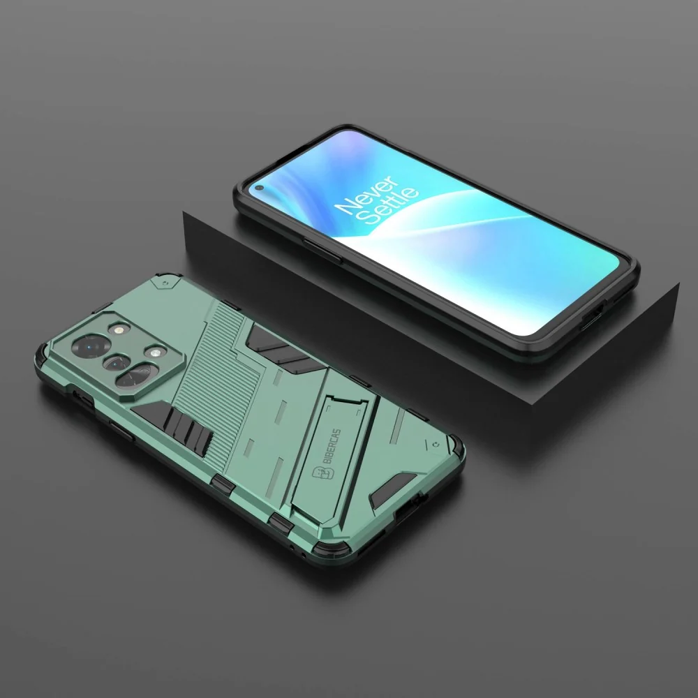 Stoßsichere Hybridhülle für OnePlus Nord 2T - Grün