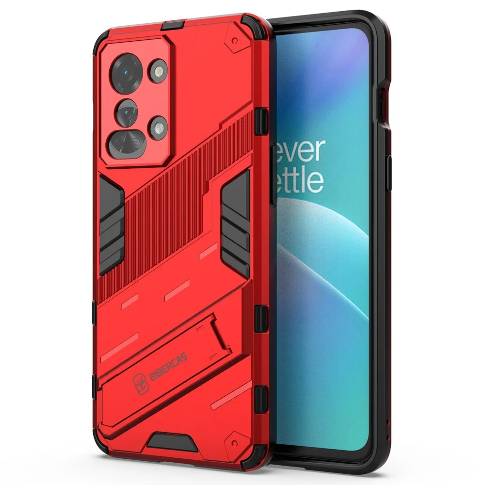 Stoßsichere Hybridhülle für OnePlus Nord 2T - Rot