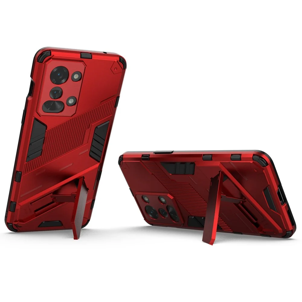 Stoßsichere Hybridhülle für OnePlus Nord 2T - Rot