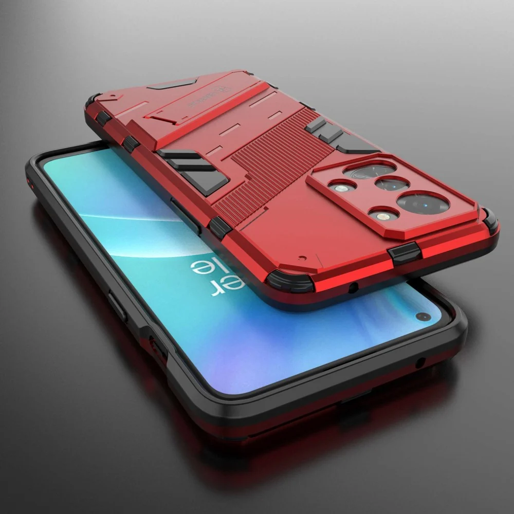 Stoßsichere Hybridhülle für OnePlus Nord 2T - Rot