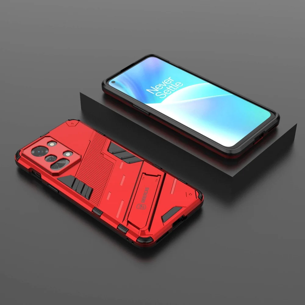 Stoßsichere Hybridhülle für OnePlus Nord 2T - Rot