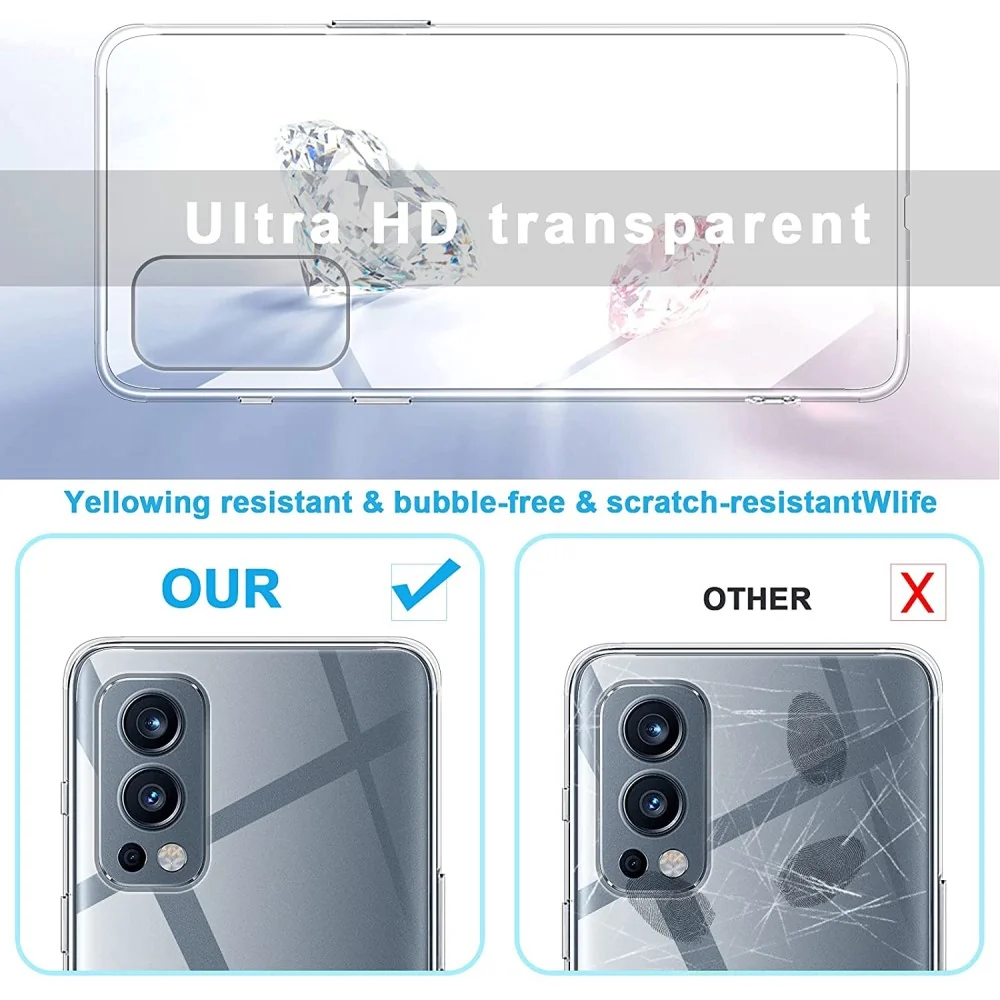 Ultradünne transparente Hülle für OnePlus Nord 2 5G