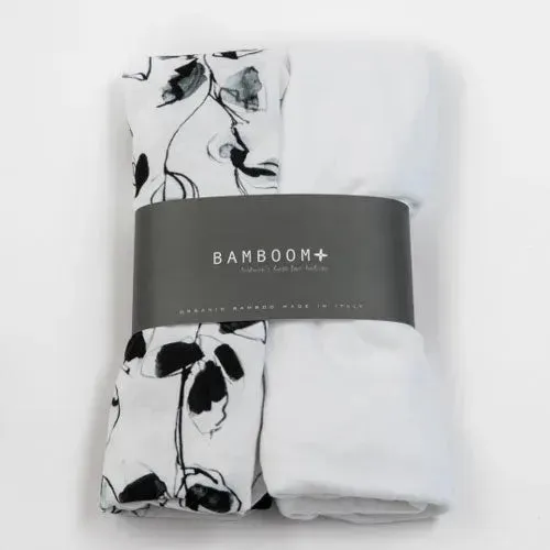 Bamboom Spannbettlaken Wiege Jersey 40 x 80 cm (2 Stück) Eukalyptus