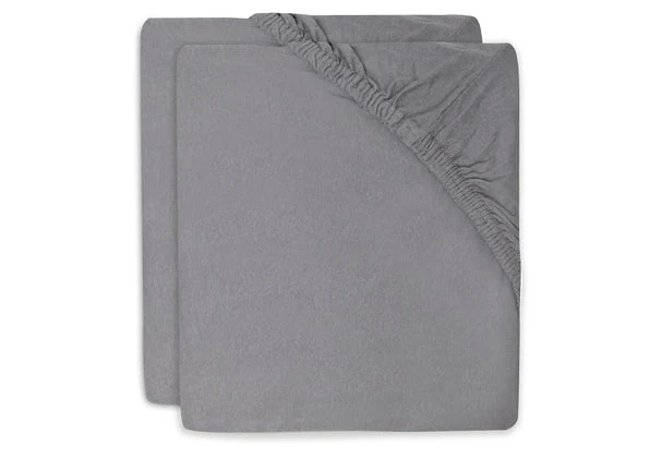 Jollein Spannbettlaken Wiege Jersey 40/50x80/90cm - Storm Grey