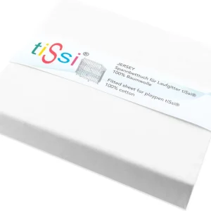 Spannbettlaken Laufgitter 6-eckig, weiß | tissi