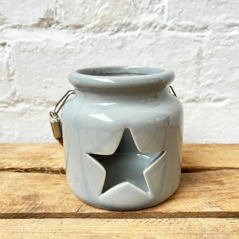 Grey Star Tealight Holder Darthome Limited