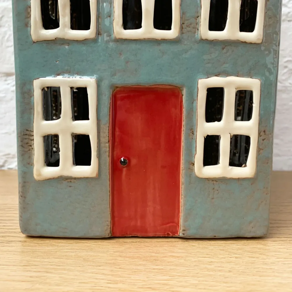 Large Grey House Tealight Holder Darthome Limited