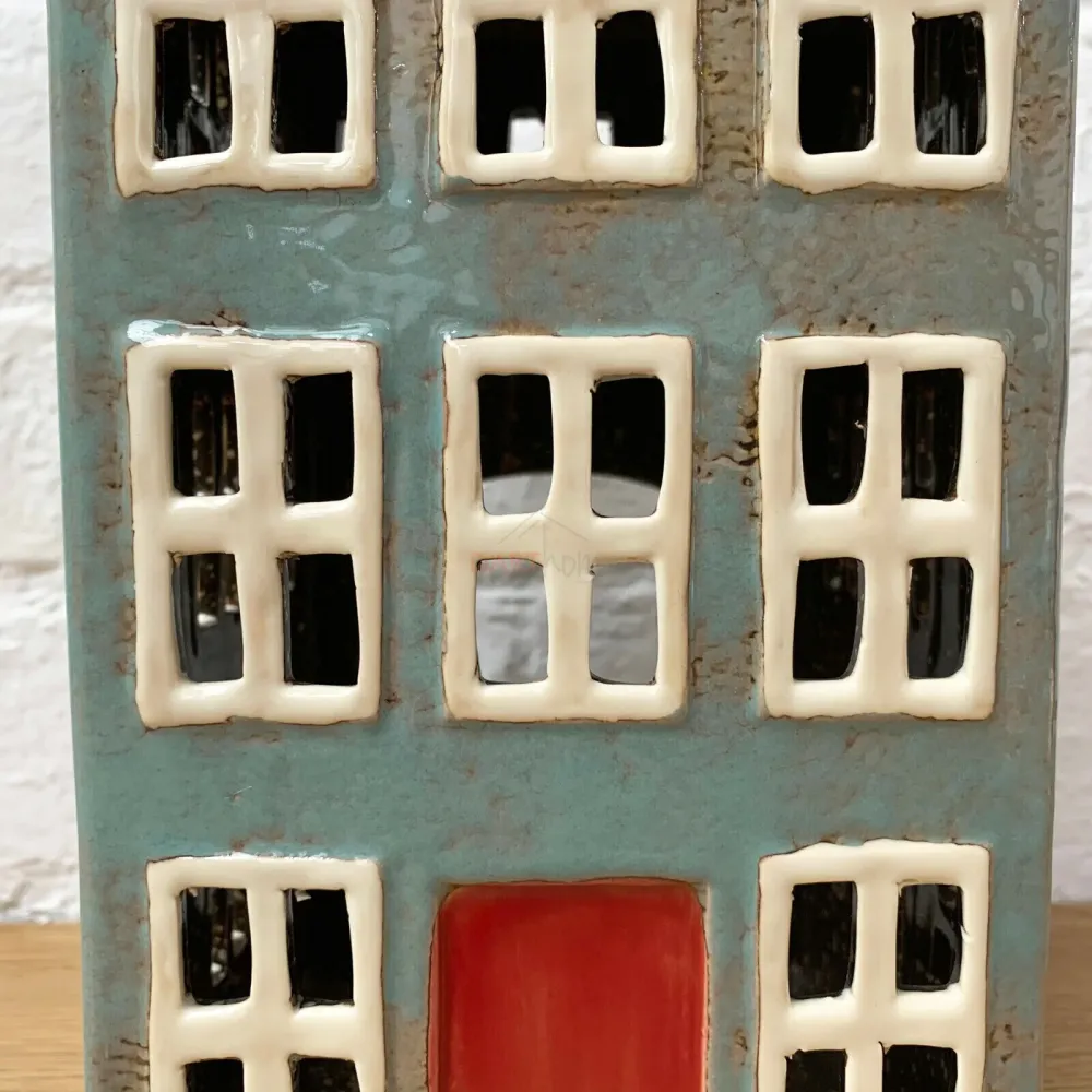 Large Grey House Tealight Holder Darthome Limited