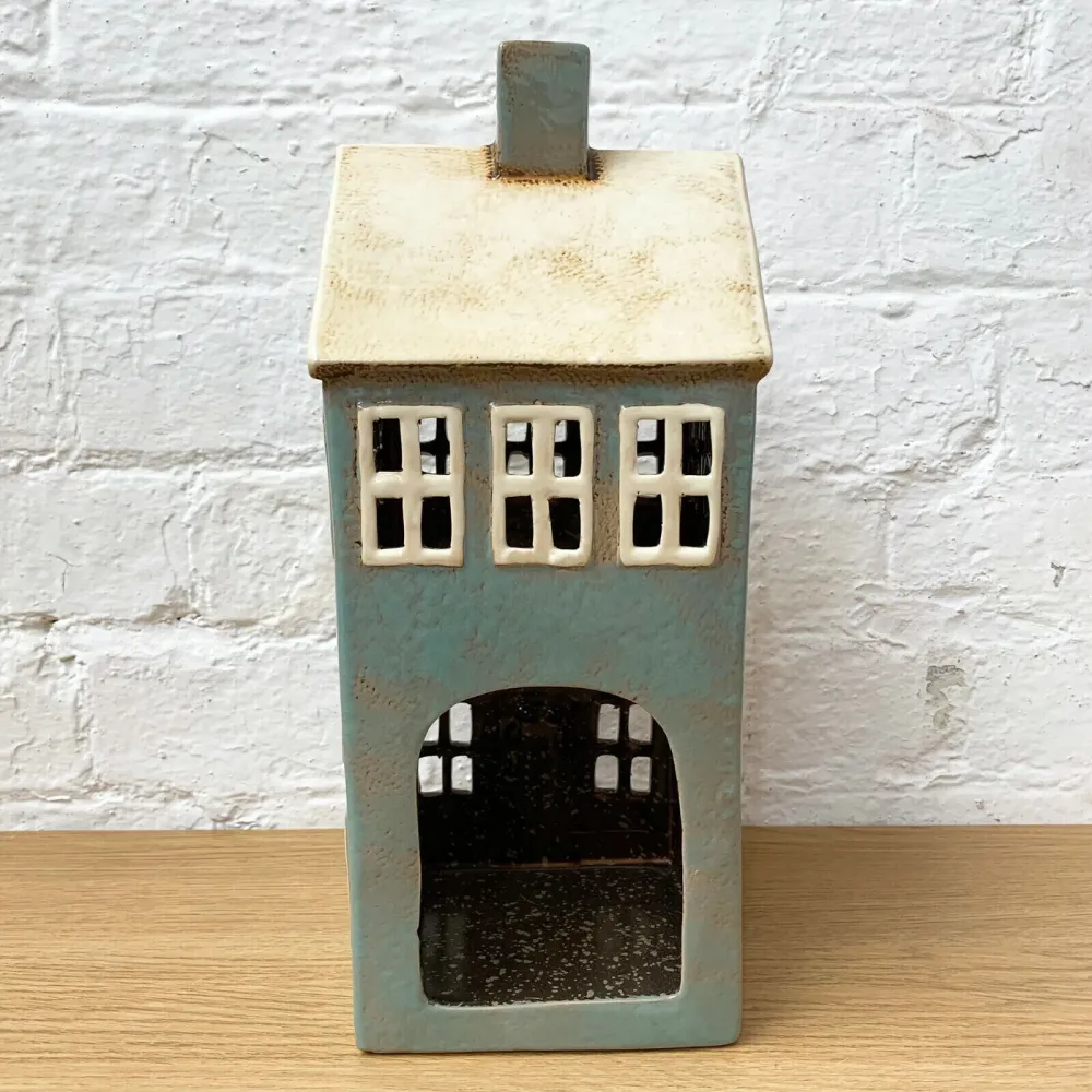 Large Grey House Tealight Holder Darthome Limited