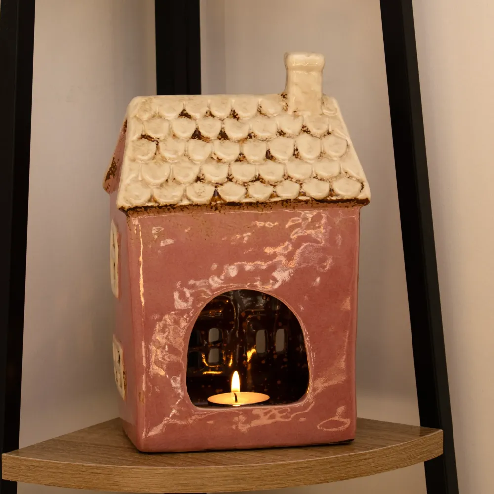 Pink Flower Shop Tealight Holder Darthome Limited