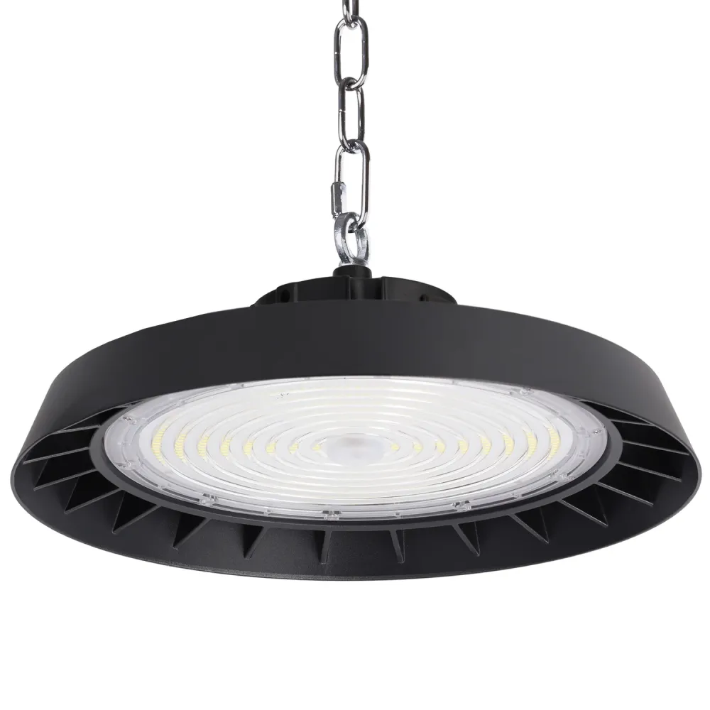 200-W-LED-Hallenleuchte (120–160–200 W), 180 lm/W, dimmbar, LED-Treiber 1–10 V, Philips-Chip, 90° Farbtemperatur