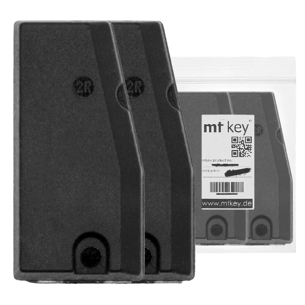 2X Auto Schlüssel Transponder Wegfahrsperre PHILIPS CRYPTO (PCF7935) / Typ: ID44 / Material: Karbon / programmierbar (ACHT...