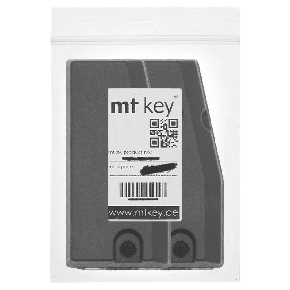 2X Auto Schlüssel Transponder Wegfahrsperre PHILIPS CRYPTO (PCF7935) / Typ: ID44 / Material: Karbon / programmierbar (ACHT...